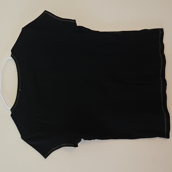 Vtg BLUE CANYON Y2k Black Venice Italy Embellished Baddie Graphic Tee - Picture 6 of 8